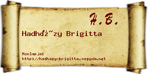 Hadházy Brigitta névjegykártya