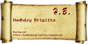 Hadházy Brigitta névjegykártya
