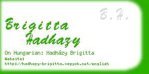 brigitta hadhazy business card