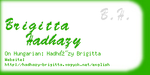 brigitta hadhazy business card